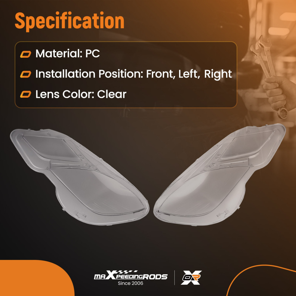 Une paire de caches de phares compatible pour Mercedes-Benz W212 E-Klasse 2009-2013 Avant