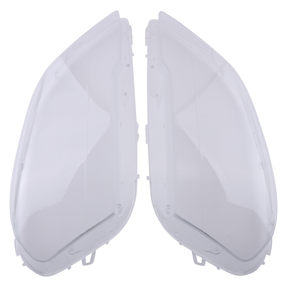 Left+Right Headlight Lens Cover compatible for Mercedes Benz ML Class W164 2009 2010 2011