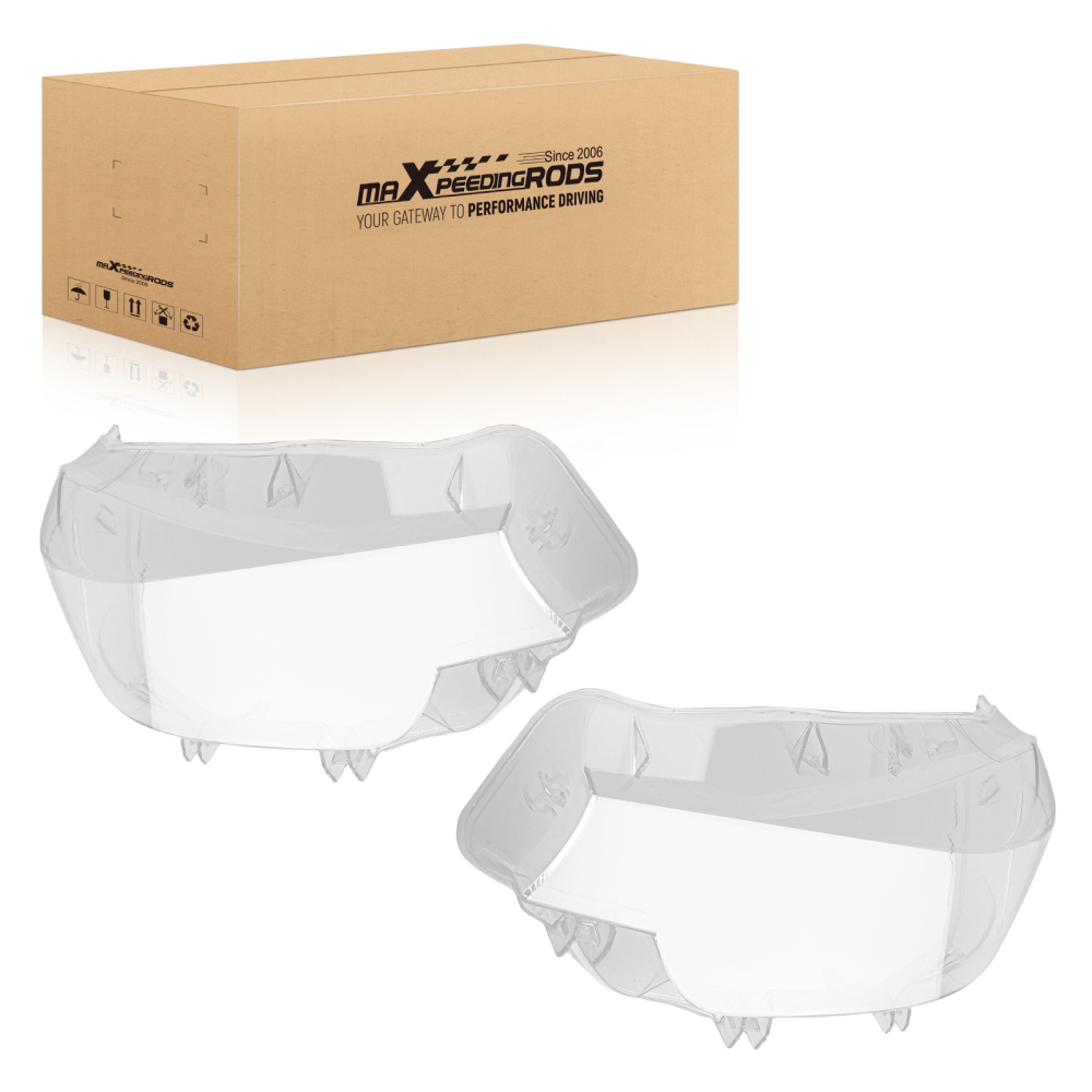 Copertura della lente del faro compatibile per BMW Serie 3 F30 Berlina 2016-2018 63117419630