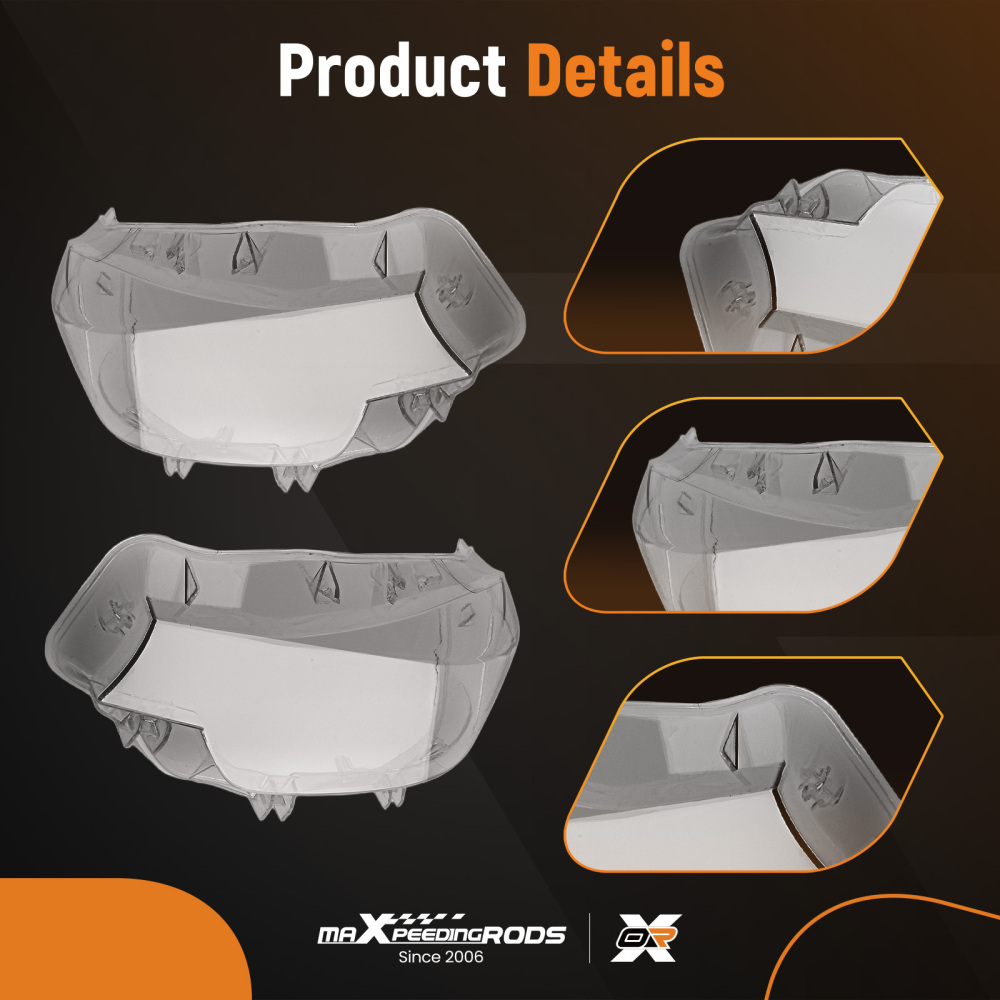 Copertura della lente del faro compatibile per BMW Serie 3 F30 Berlina 2016-2018 63117419630