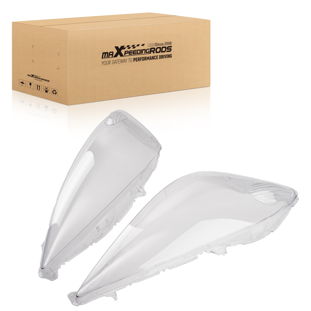 Headlamp Headlight Lens Cover Front Pair compatible for Honda Fit Hatchback 2008-2010