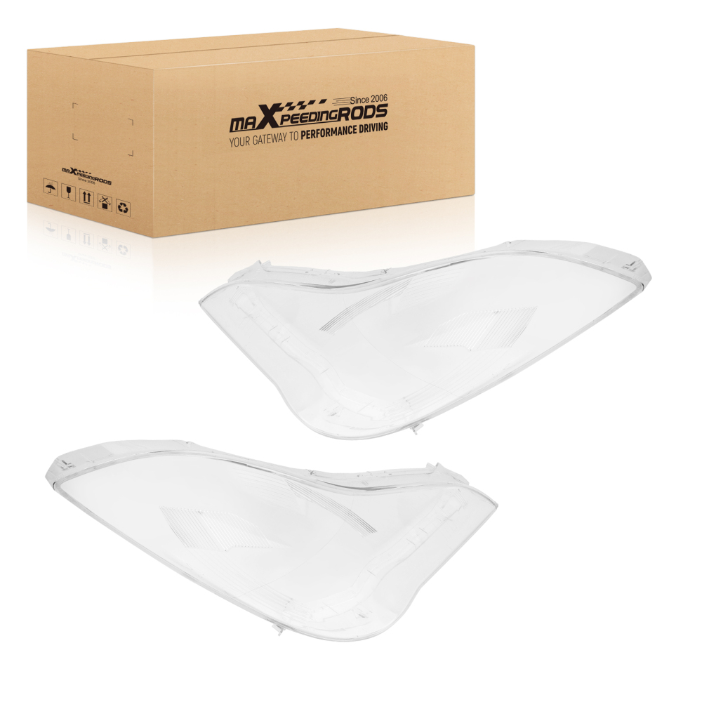 A Pair Headlight Lens Cover compatible for Infiniti EX25 EX35 2008-2012Polycarbonate