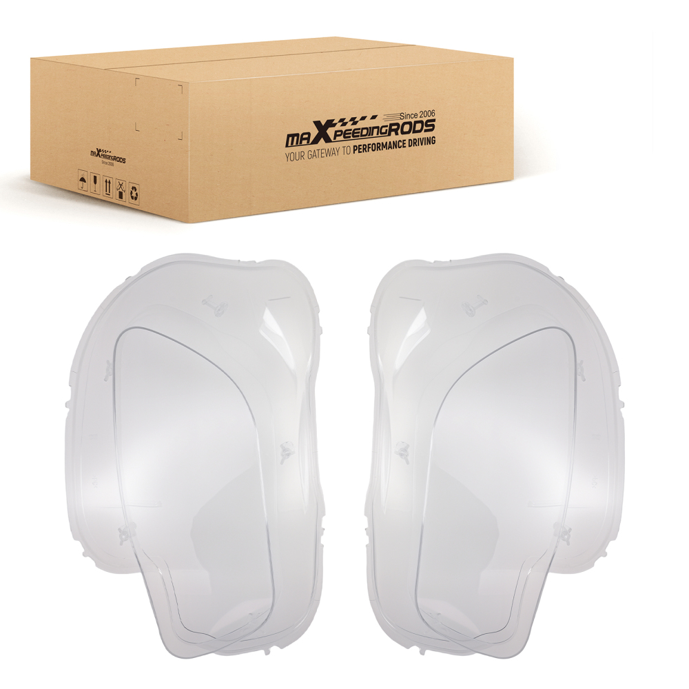 Left Right Side Headlight Lamp Lens Cover  compatible for Jeep Cherokee 2014-2018 Smooth