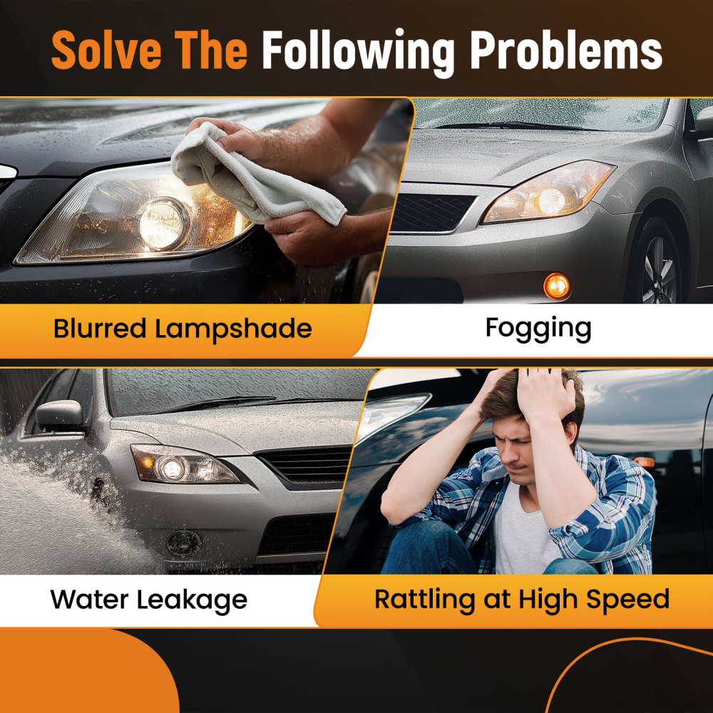 1 Pair Headlight Headlamp Lens Cover compatible for Land Rover Range Rover Sport 06-2009