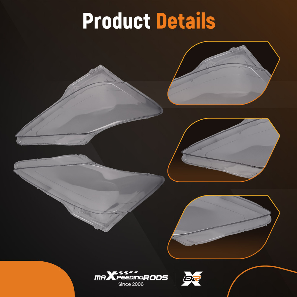 Clear Front Headlamp Headlight Lens Cover compatible for Lexus IS250 IS300 IS350 2006-2013