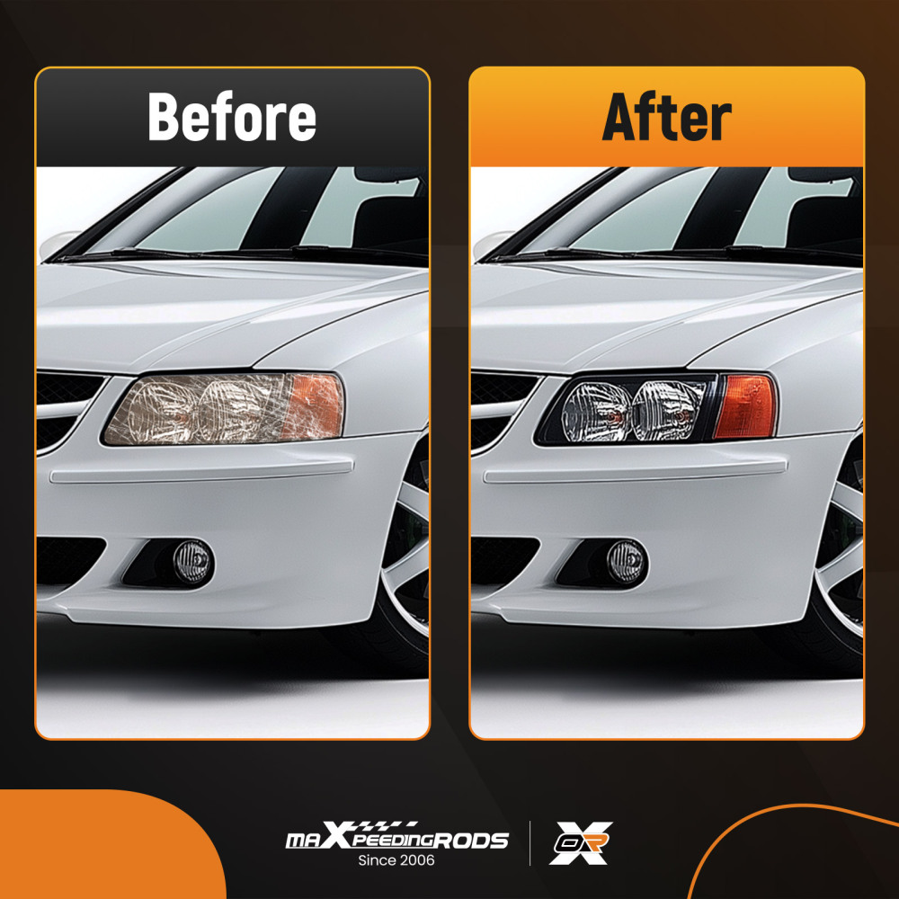 Pair Headlight Lens Cover compatible for Volvo XC60 2009 2010 2011 2012 2013 Left+Right
