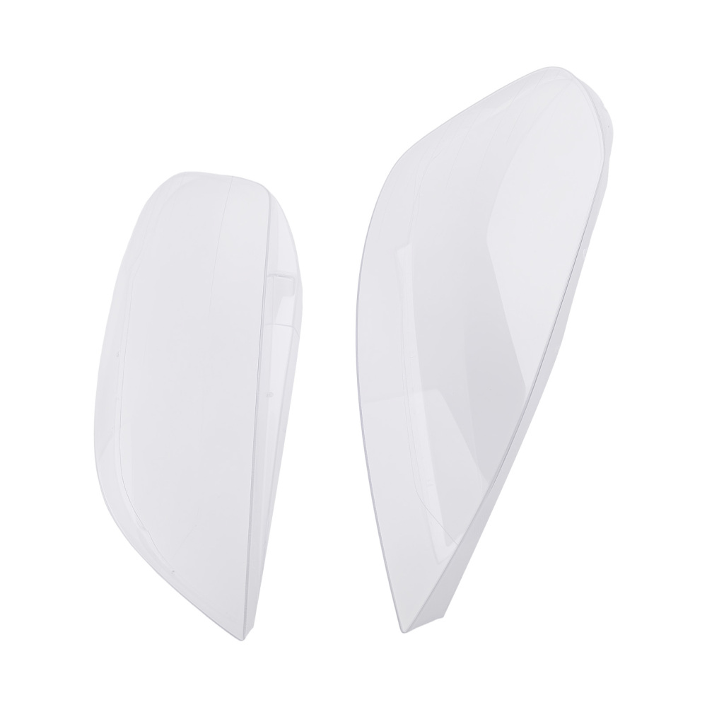 2x Front Headlight Lens Cover Set compatible for Volvo XC60 2009-2013 Clear Polycarbonate