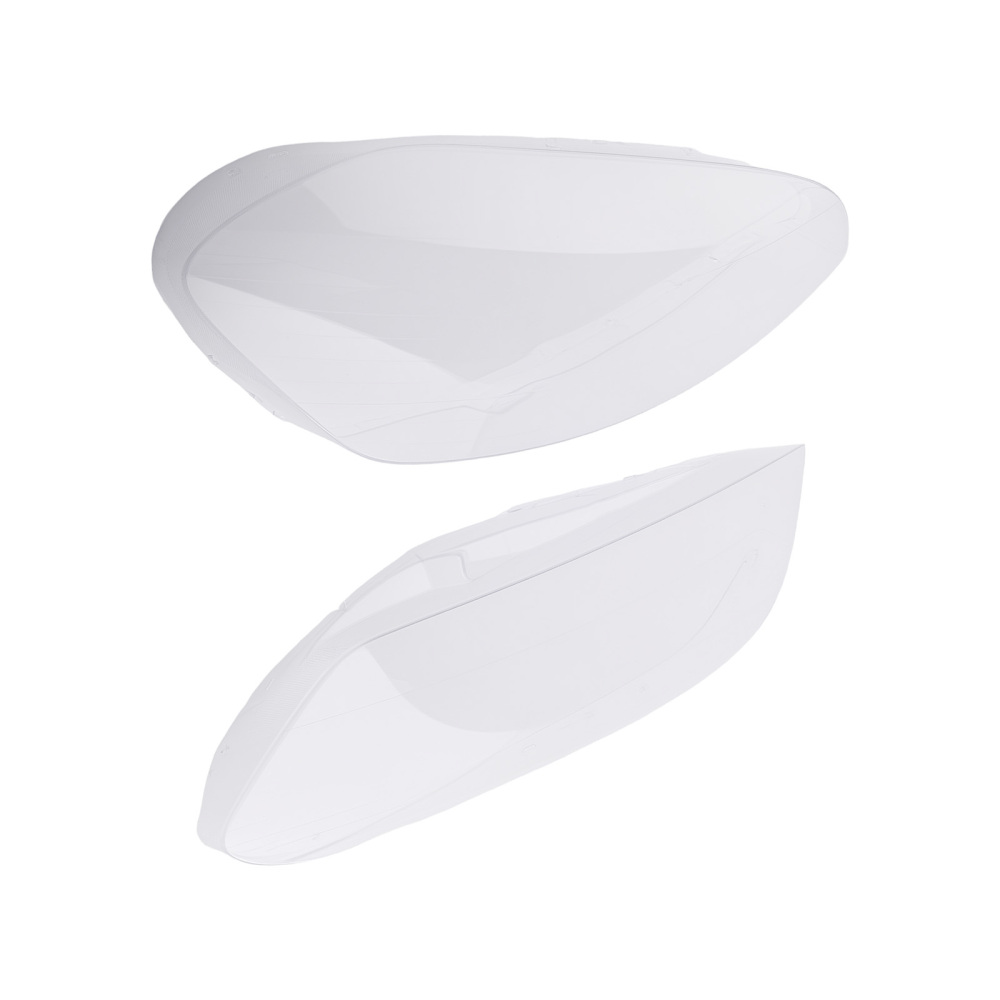 2x Front Headlight Lens Cover Set compatible for Volvo XC60 2009-2013 Clear Polycarbonate
