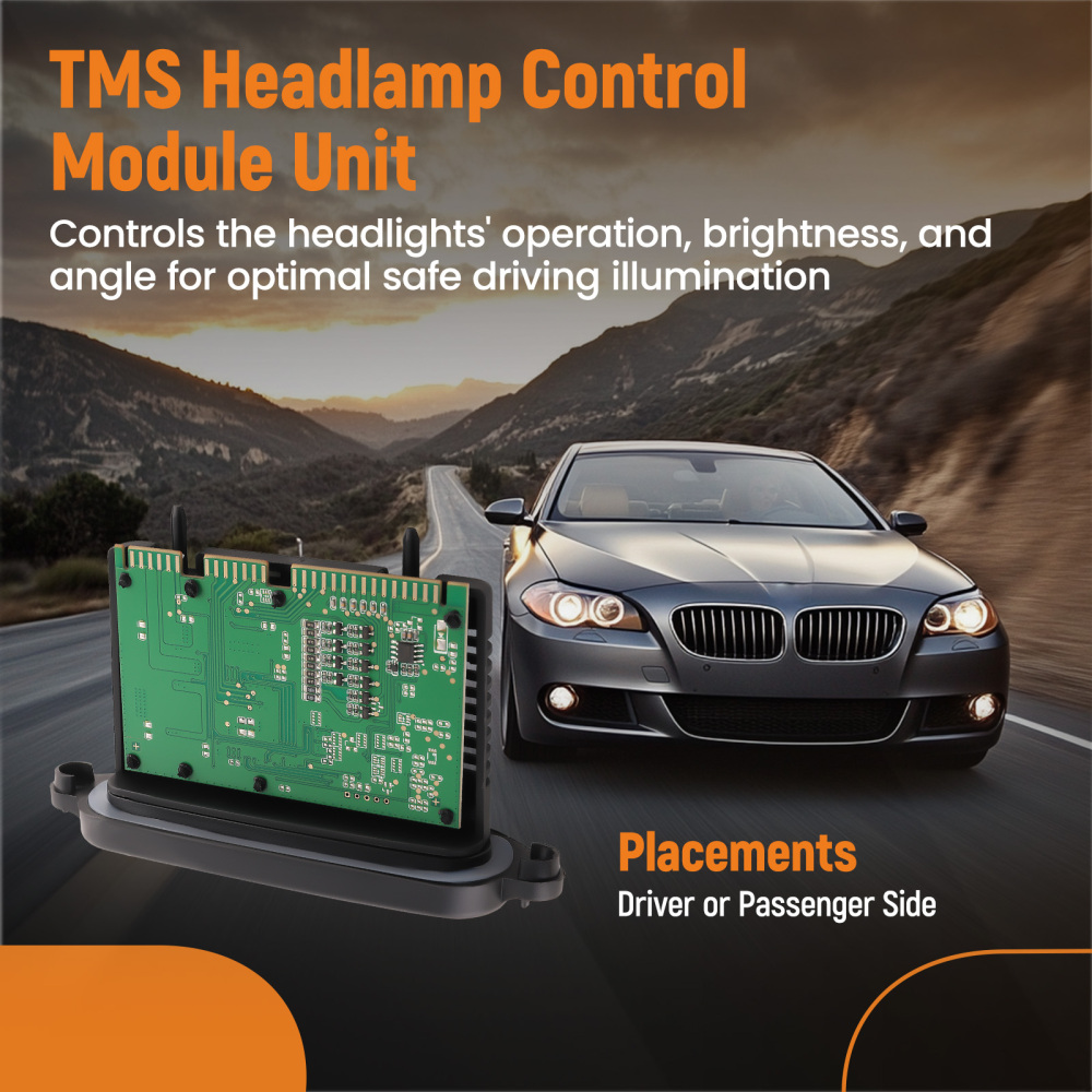TMS Headlamp Control Module compatible for BMW 5 Series F07 F10 F11 528i 535i 550i