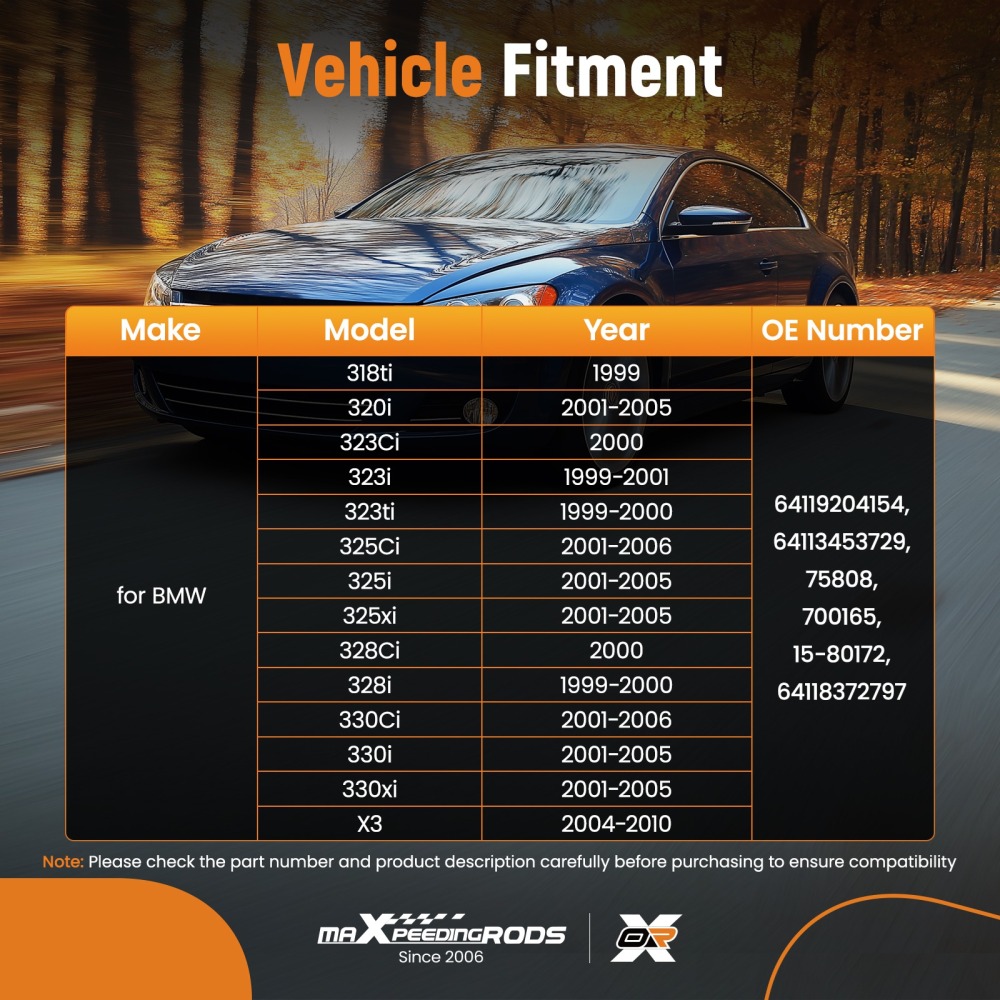 Front HVAC Blower Motor compatible for BMW E46 318ti 320i 323Ci 323i 1999-2001 64119204154