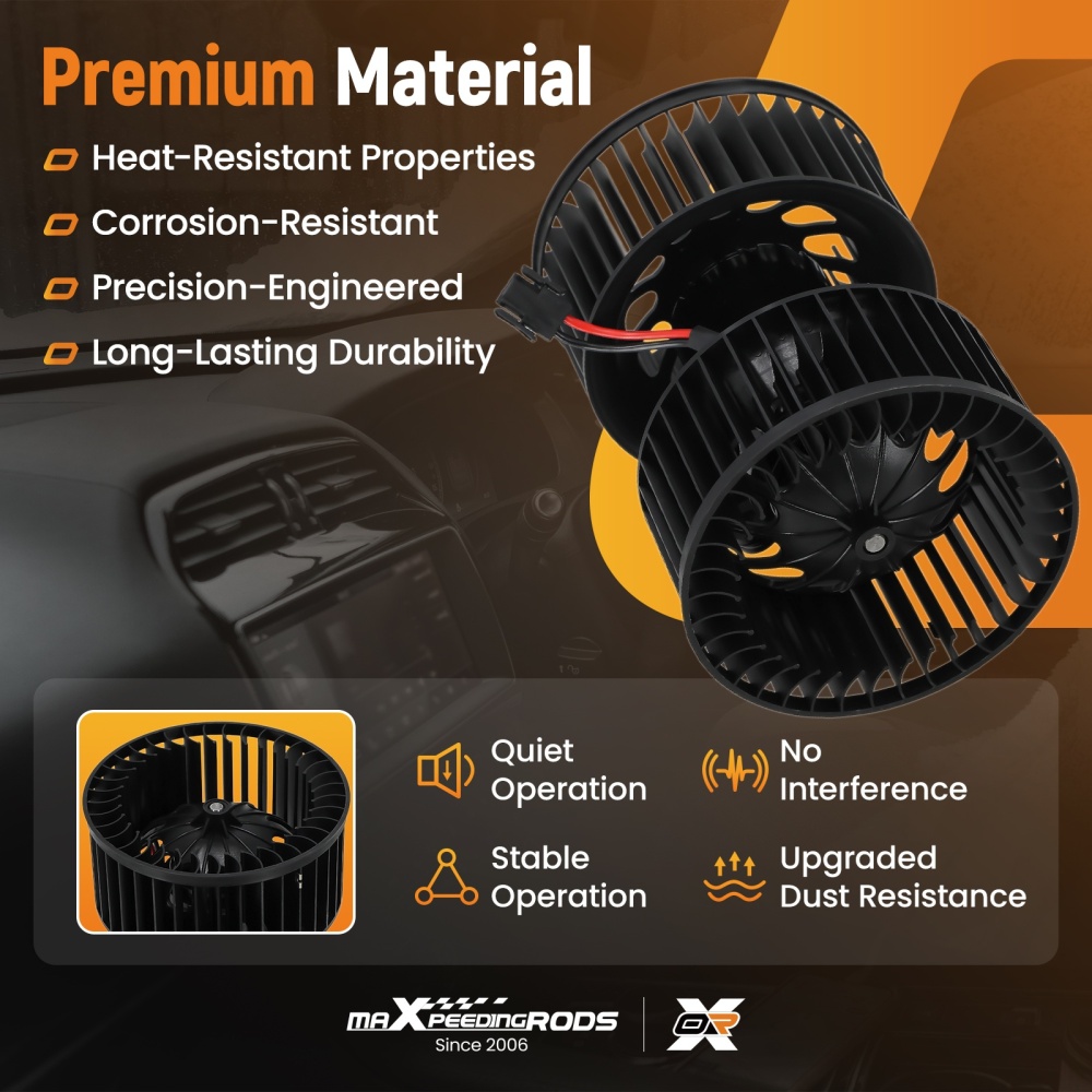 Front HVAC Blower Motor compatible for BMW E46 318ti 320i 323Ci 323i 1999-2001 64119204154