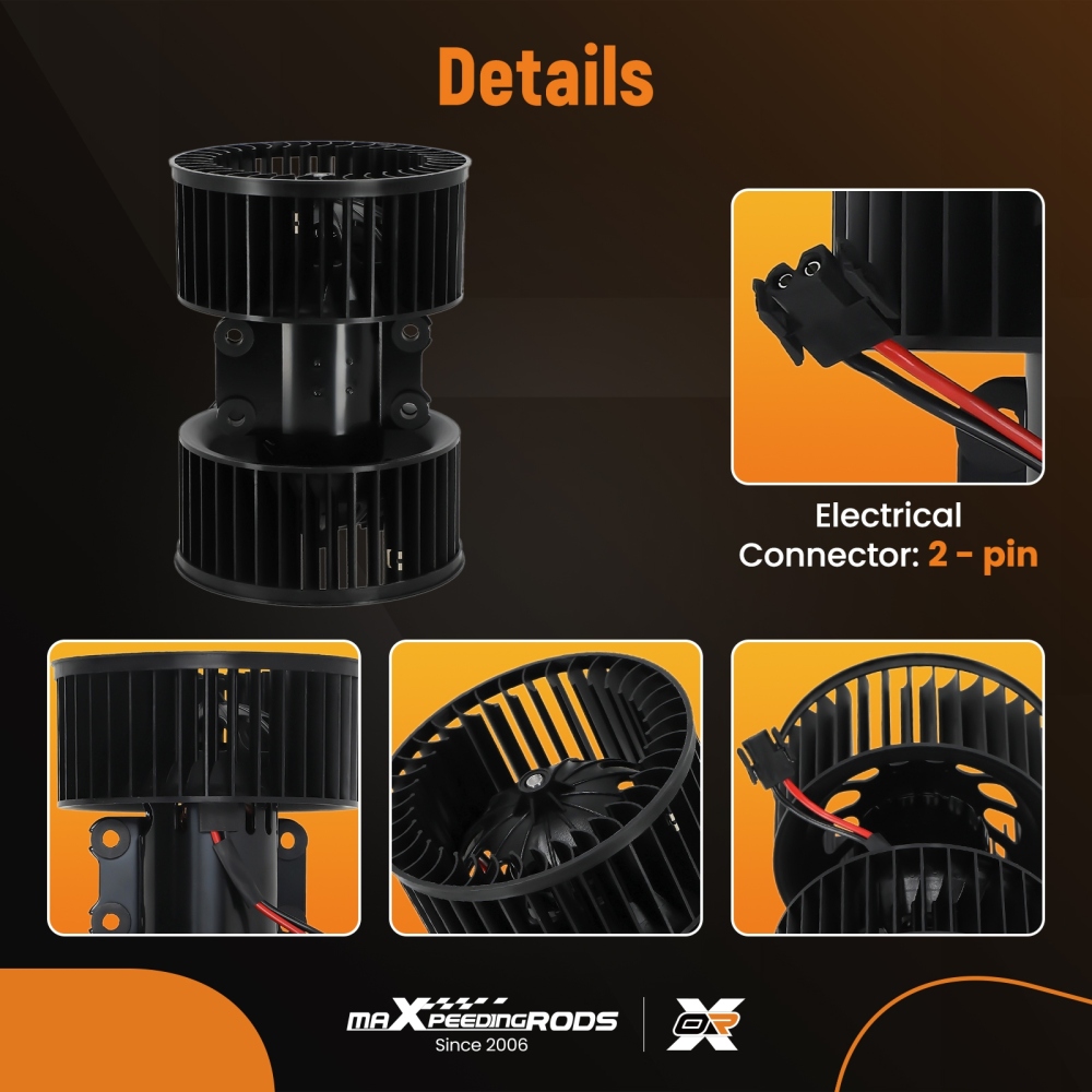 Front HVAC Blower Motor compatible for BMW E46 318ti 320i 323Ci 323i 1999-2001 64119204154