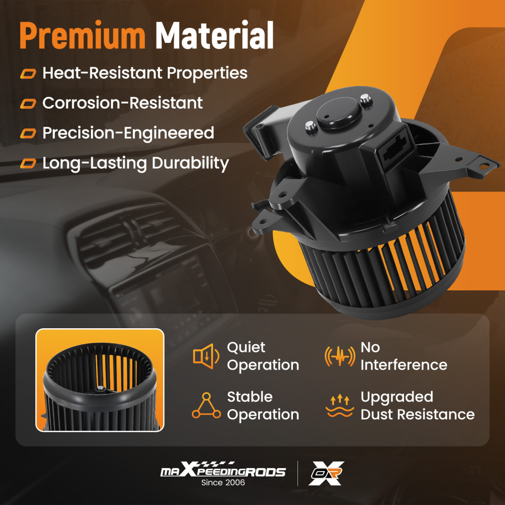 HVAC Heater Blower Motor Fan compatible for Dodge Hornet 2023 68212091AA 68240532AA 700351