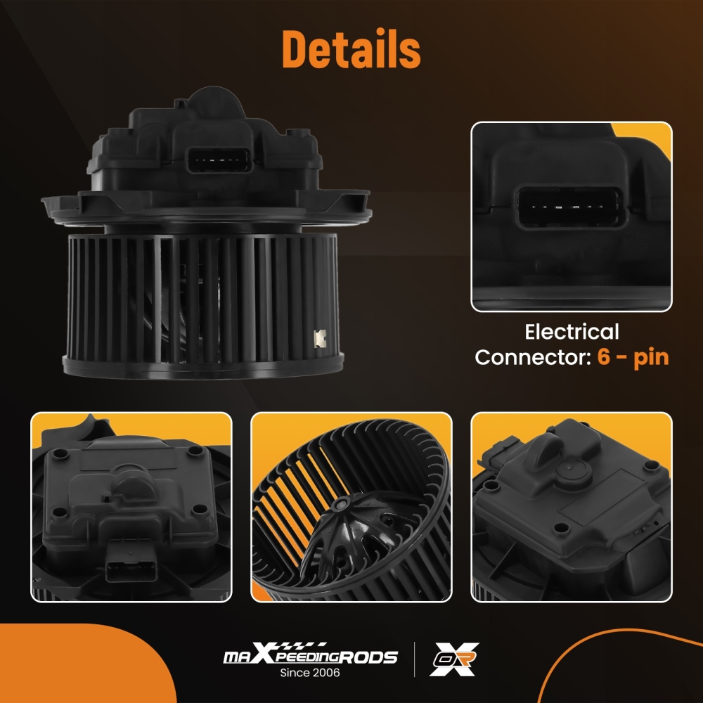 HVAC Heater Blower Motor w/ Wheel compatible for Freightliner FL106 FL50 FL60 FL70 FLB 2002