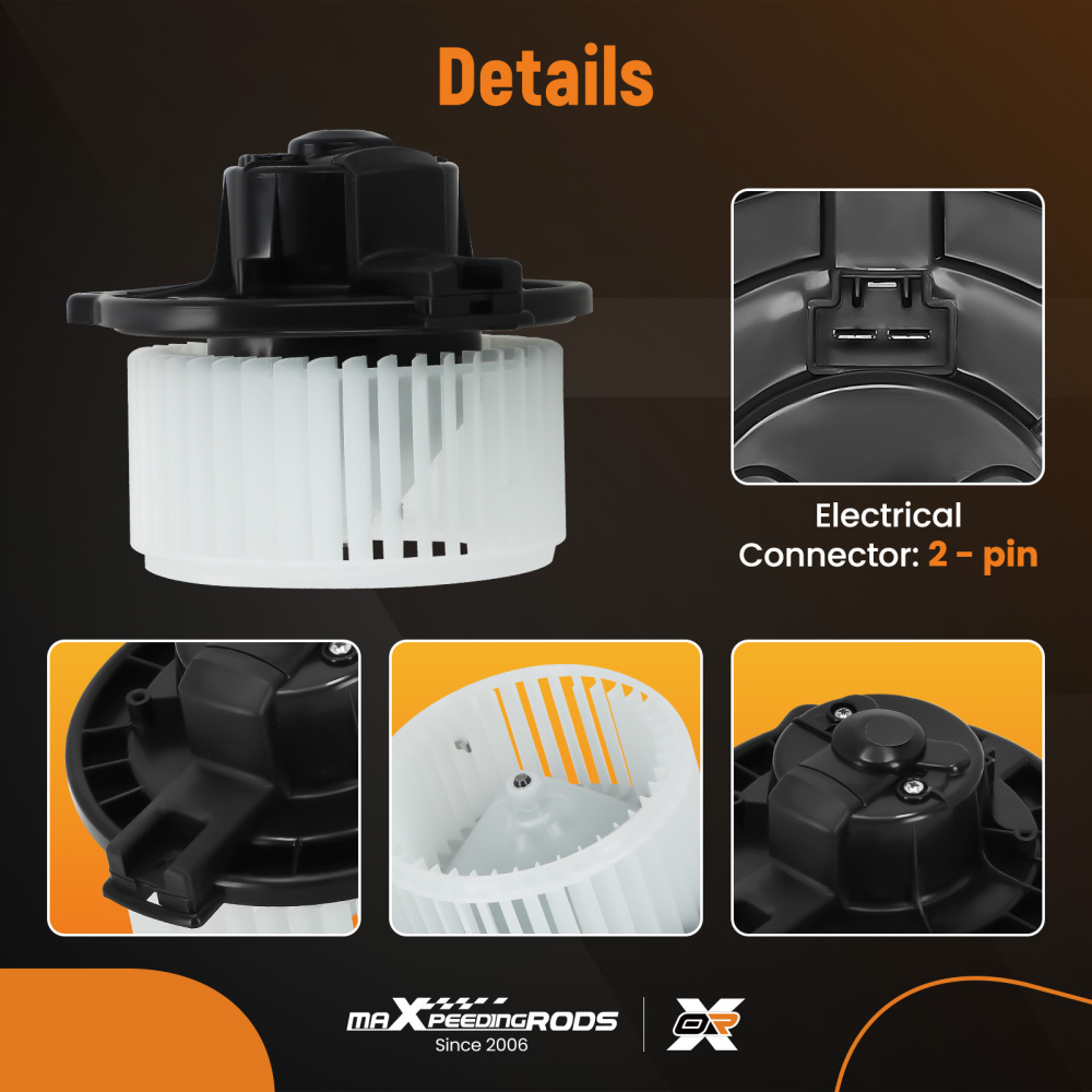 Front Heater Blower Motor with Fan Cage compatible for Honda Pilot 2003-2008 79310-S84-A01