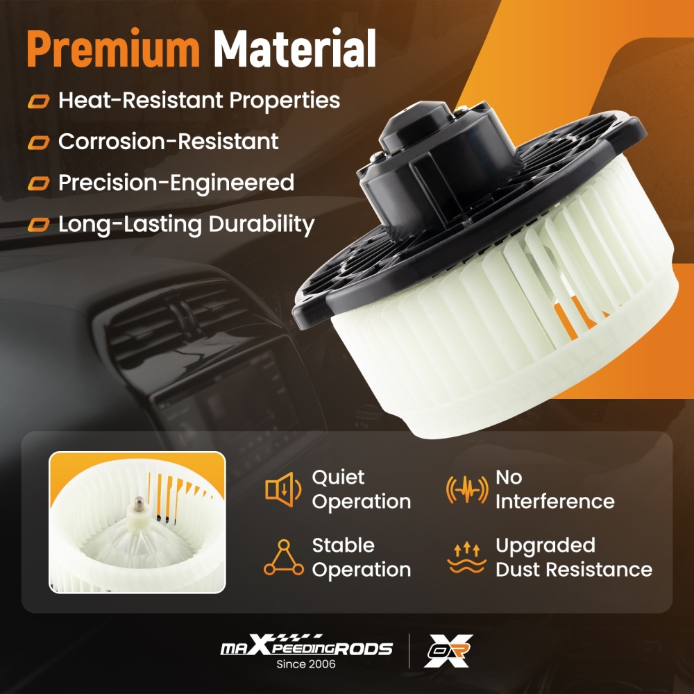 Blower Motor with Fan compatible for Honda Civic/CR-V/Element 2001-11 PM9177 79310-S5D-A01