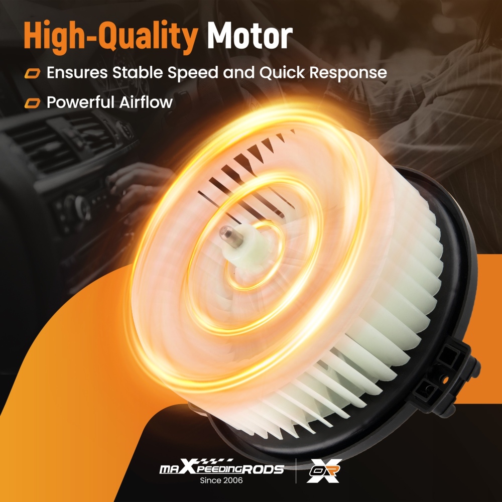 Blower Motor with Fan compatible for Honda Civic/CR-V/Element 2001-11 PM9177 79310-S5D-A01