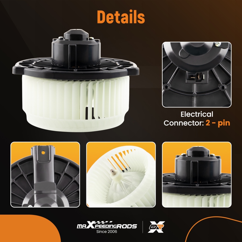 Blower Motor with Fan compatible for Honda Civic/CR-V/Element 2001-11 PM9177 79310-S5D-A01