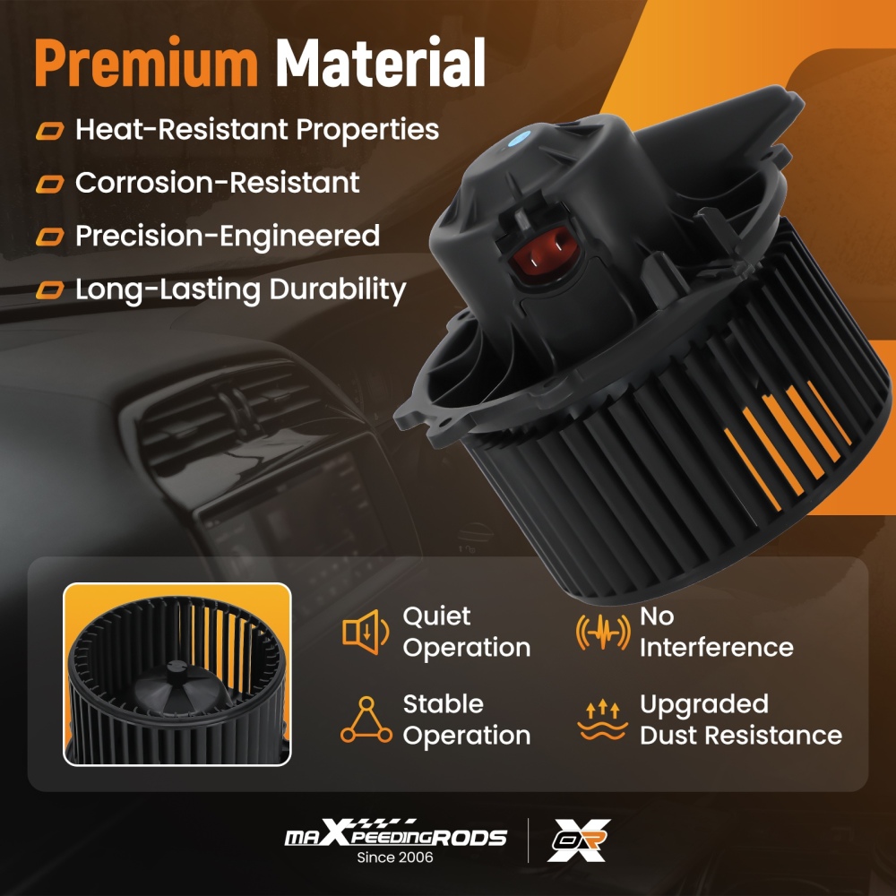 Front A/C Heater Blower Motor Fan compatible for Lincoln Blackwood 2002 Navigator 1998-2002