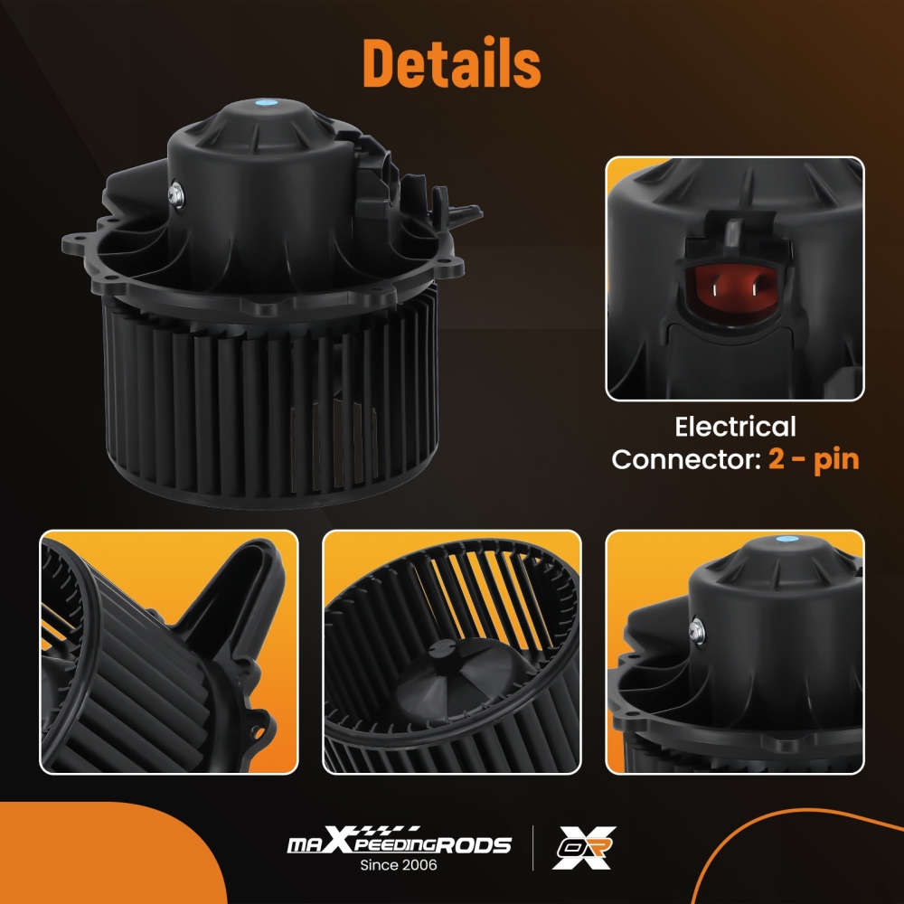 Front A/C Heater Blower Motor Fan compatible for Lincoln Blackwood 2002 Navigator 1998-2002