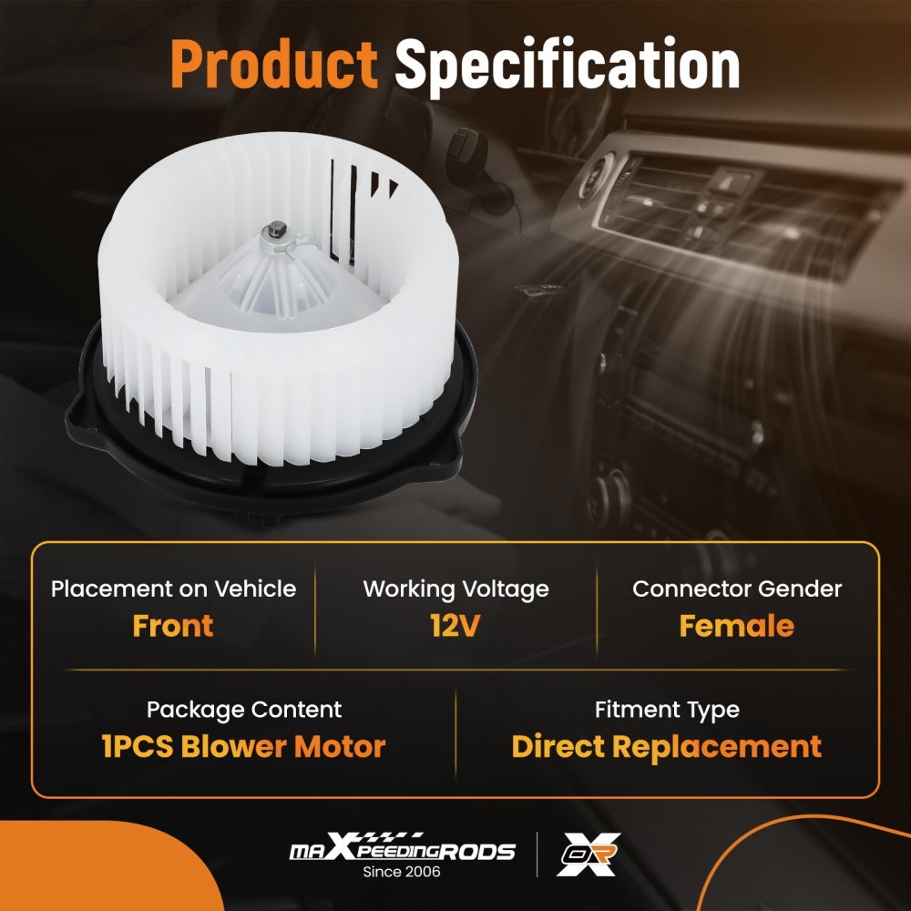 HVAC Front Heater Blower Motor compatible for Toyota Solara 2004-2008 5330012 87103-06031