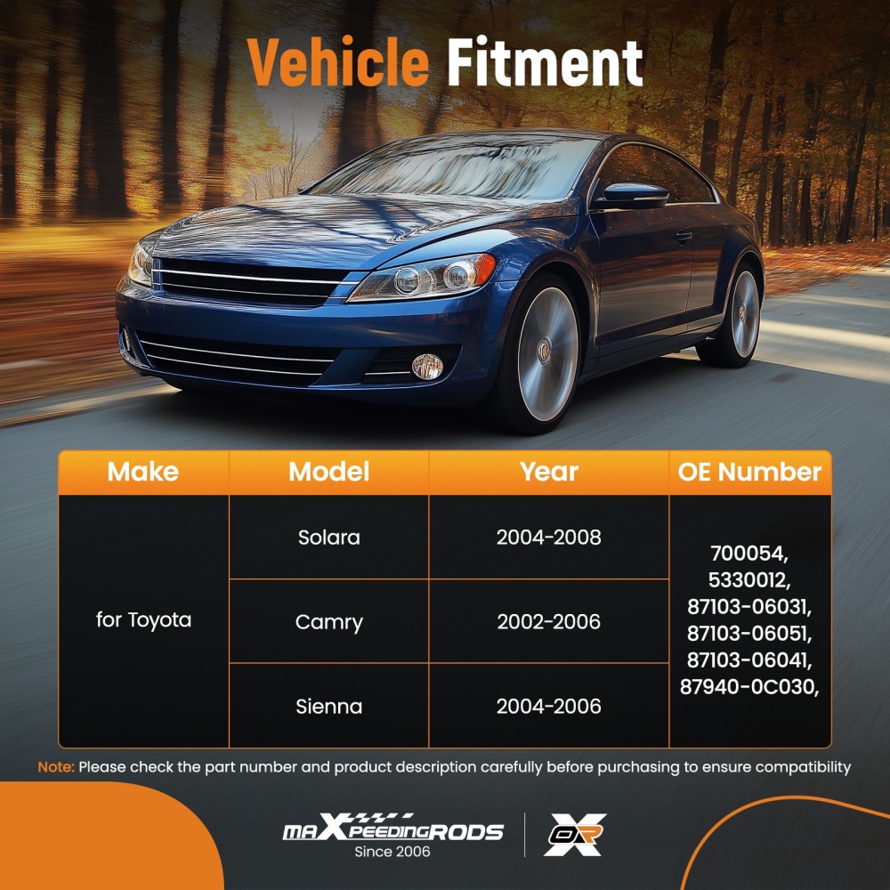 HVAC Front Heater Blower Motor compatible for Toyota Solara 2004-2008 5330012 87103-06031