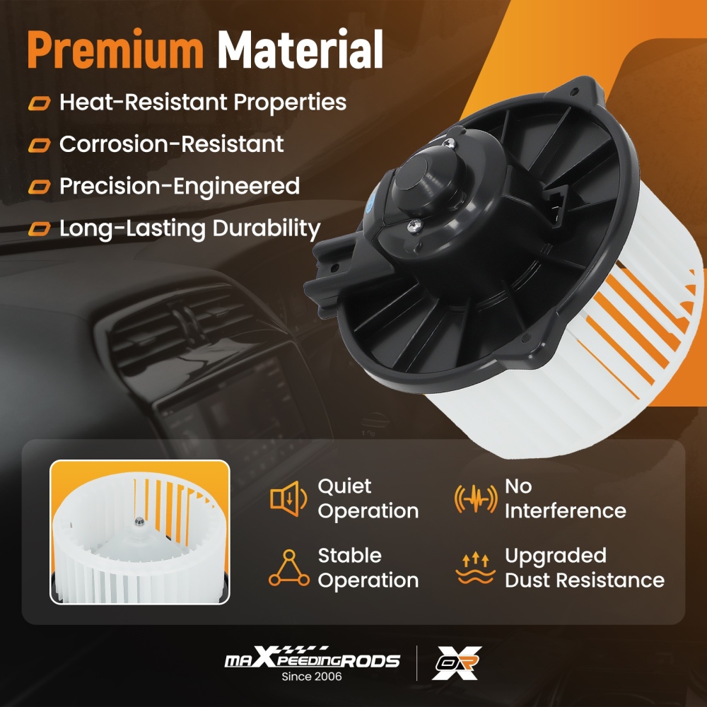 A/C Fan Heater Blower Motor compatible for Toyota Corolla CE Sedan 4-Door 1.8L l4 2003-2008