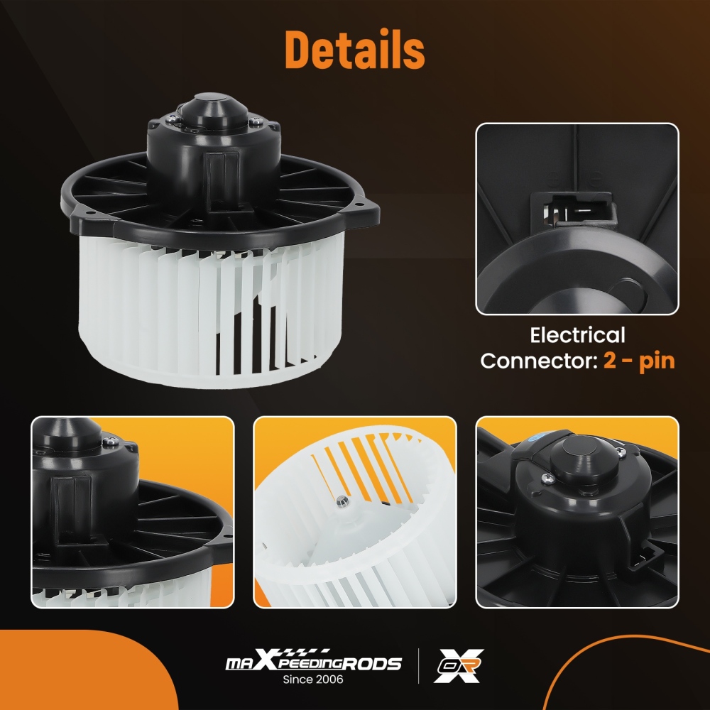 A/C Fan Heater Blower Motor compatible for Toyota Corolla CE Sedan 4-Door 1.8L l4 2003-2008