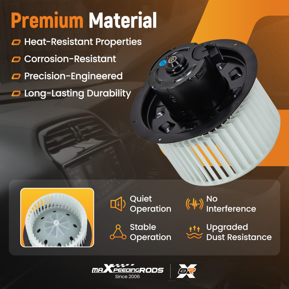 A/C Heater Blower Motor w/Fan Cage compatible for Ford Excursion 00-05 compatible for Ford F-550 700099