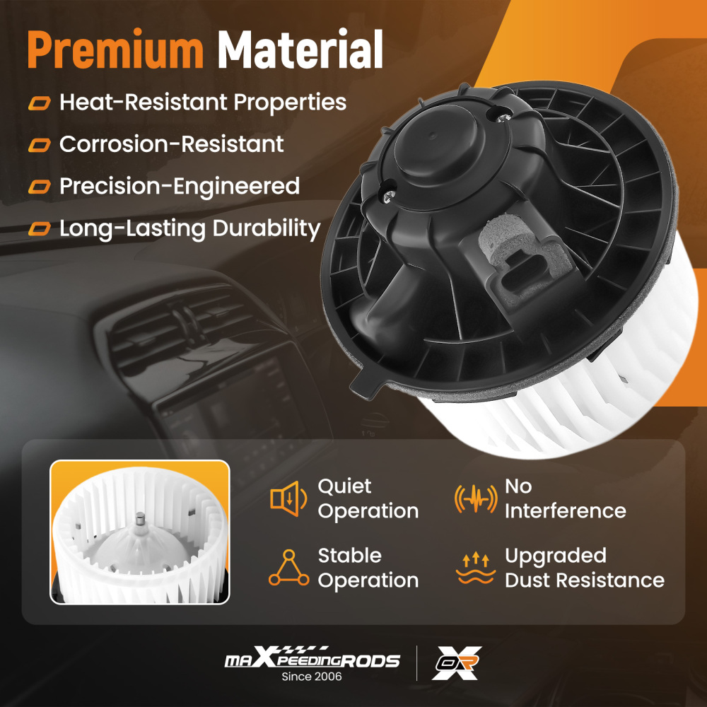 A/C Blower Motor Fan compatible for Chevy Avalanche/Compatible for Silverado Compatible for GMC Sierra 2003-13 700101