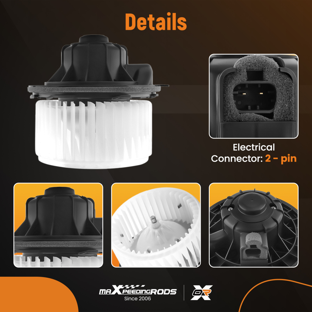 A/C Blower Motor Fan compatible for Chevy Avalanche/Compatible for Silverado Compatible for GMC Sierra 2003-13 700101