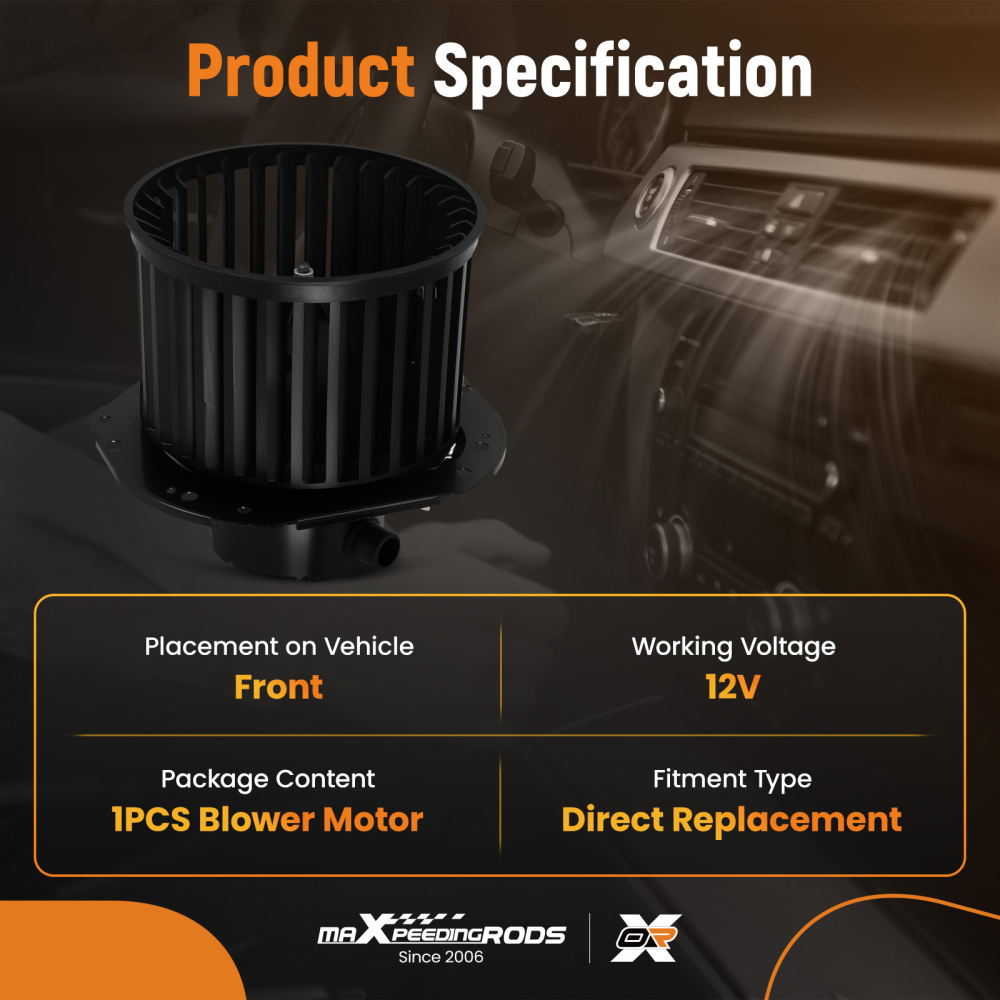 HAVC Heater Blower Motor w/ Fan Cage compatible for Chevrolet GMC C1500 C2500 K1500 700103