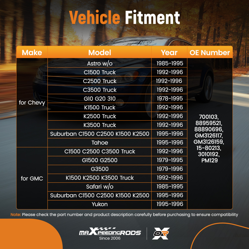 HAVC Heater Blower Motor w/ Fan Cage compatible for Chevrolet GMC C1500 C2500 K1500 700103