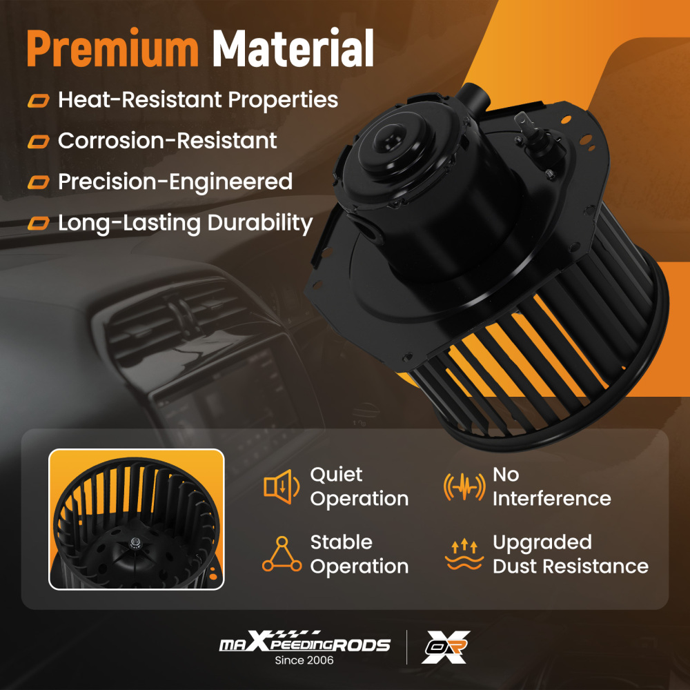 HAVC Heater Blower Motor w/ Fan Cage compatible for Chevrolet GMC C1500 C2500 K1500 700103