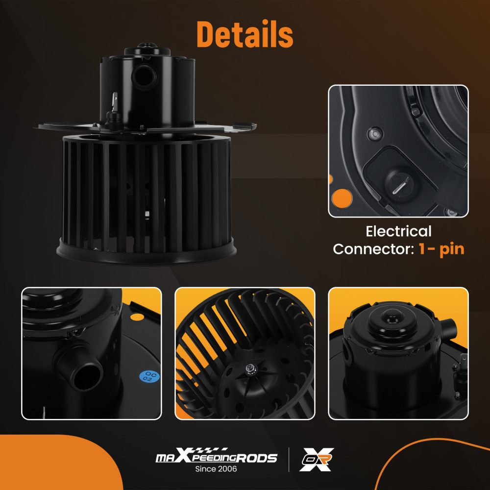 HAVC Heater Blower Motor w/ Fan Cage compatible for Chevrolet GMC C1500 C2500 K1500 700103