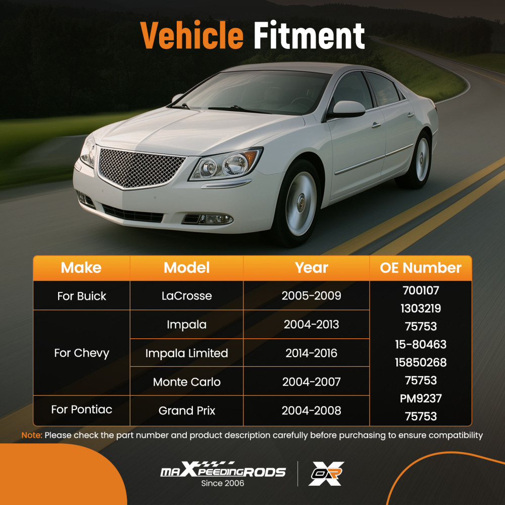 Front A/C Heater Blower Motor w/Fan Cage compatible for Pontiac Grand Prix 2004-2008 700107