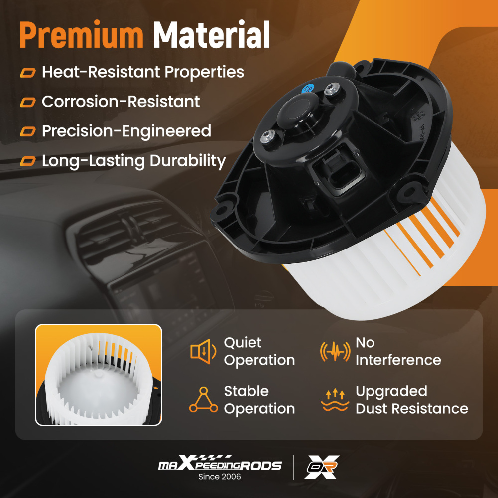 Front A/C Heater Blower Motor w/Fan Cage compatible for Pontiac Grand Prix 2004-2008 700107