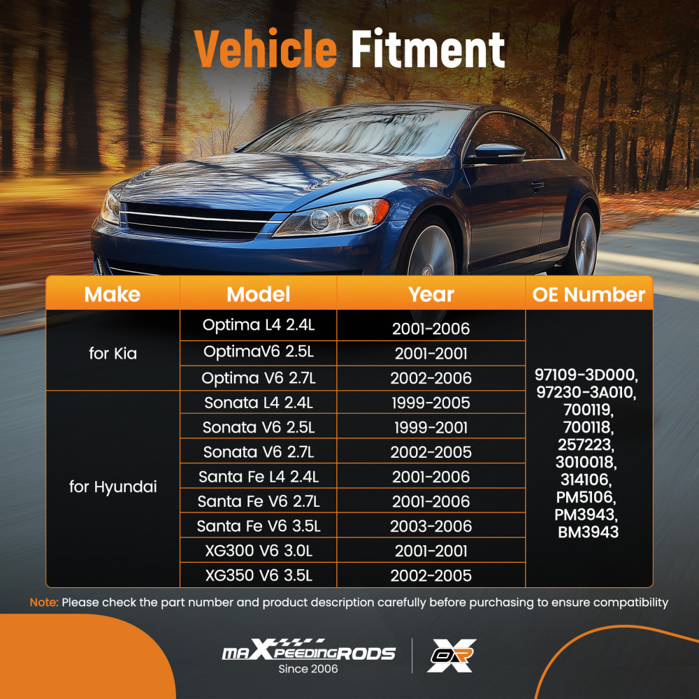 Front HVAC Blower Motor w/ Wheel compatible for Hyundai Santa Fe 2001-2006 l4 2.4L 700118