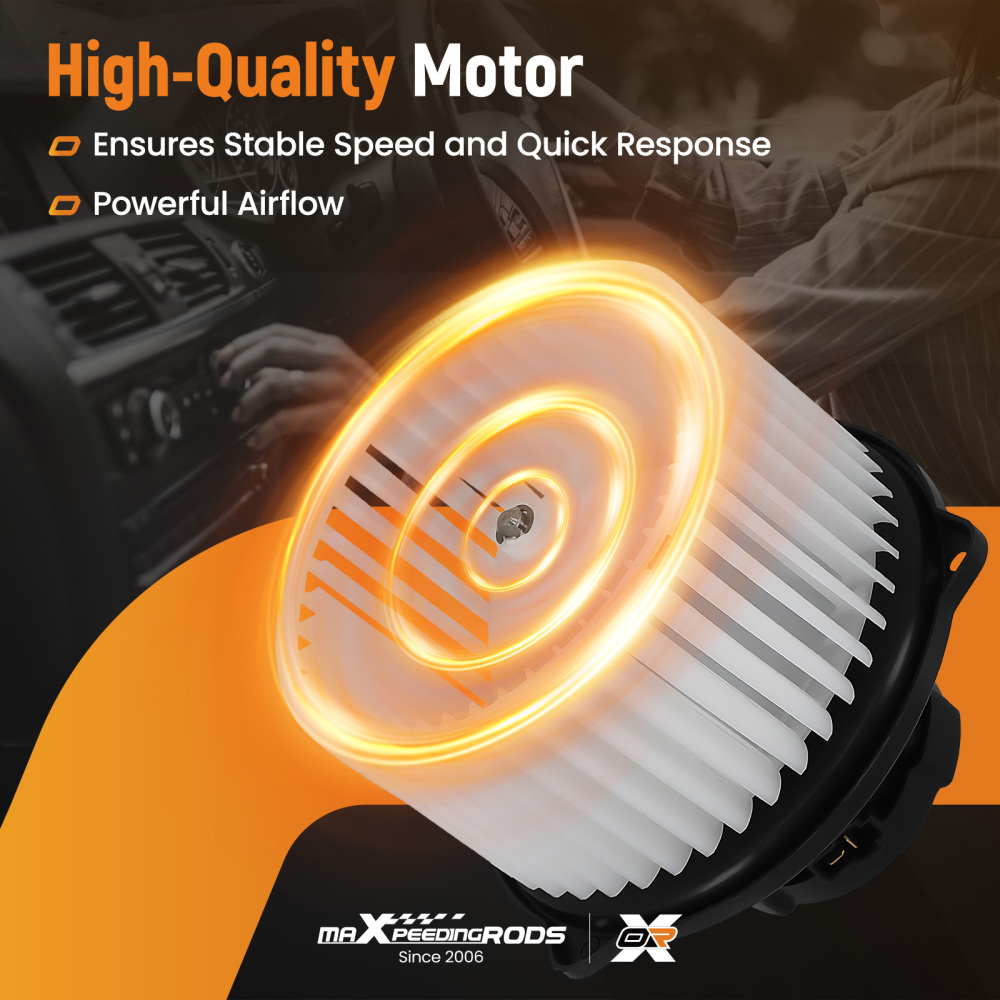 Front HVAC Blower Motor w/ Wheel compatible for Hyundai Santa Fe 2001-2006 l4 2.4L 700118