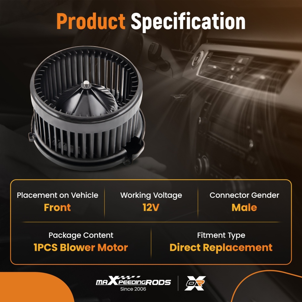 A/C Blower Motor Fan compatible for Chevrolet Captiva Sport/Compatible for Equinox 06-17 compatible for Saturn Vue