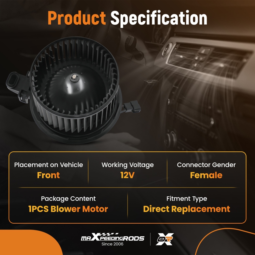 HVAC Heater Blower Motor Fan compatible for Ford F-250 F-350 Super Duty 2008-2010 700223