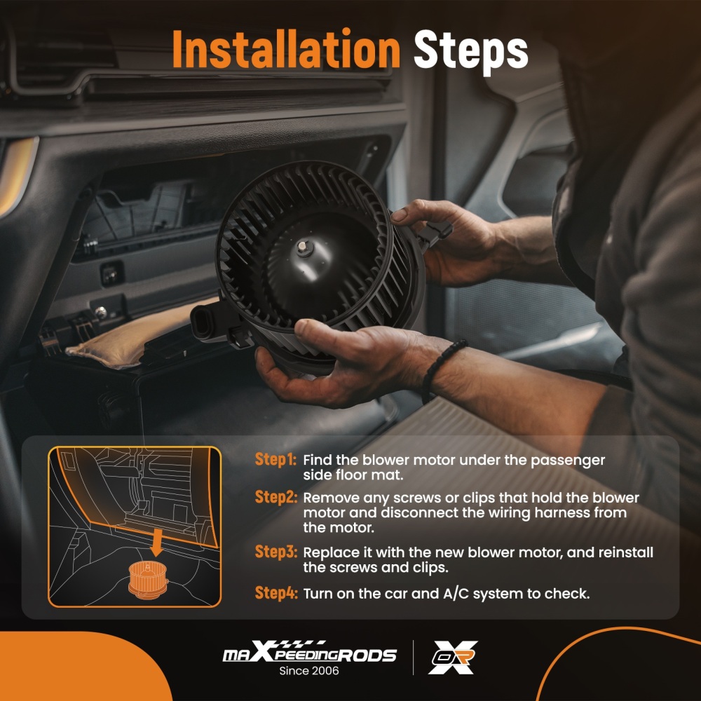 HVAC Heater Blower Motor Fan compatible for Ford F-250 F-350 Super Duty 2008-2010 700223