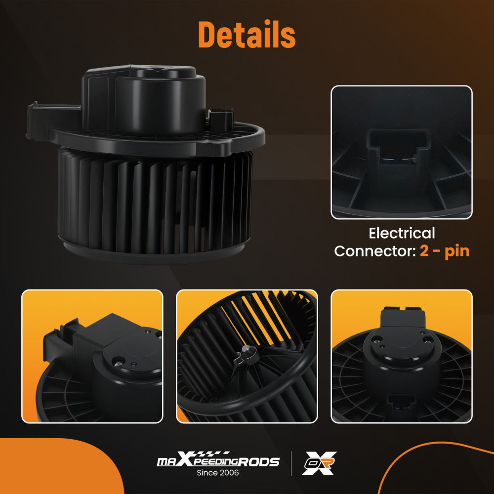 HVAC Heater Blower Motor w/ Fan compatible for Cadillac CTS 2008-2015 compatible for SRX 2007-2009 700228