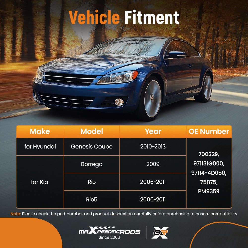 A/C Heater Blower Motor compatible for Hyundai Genesis Coupe compatible for Kia Borrego Rio Rio5 700229