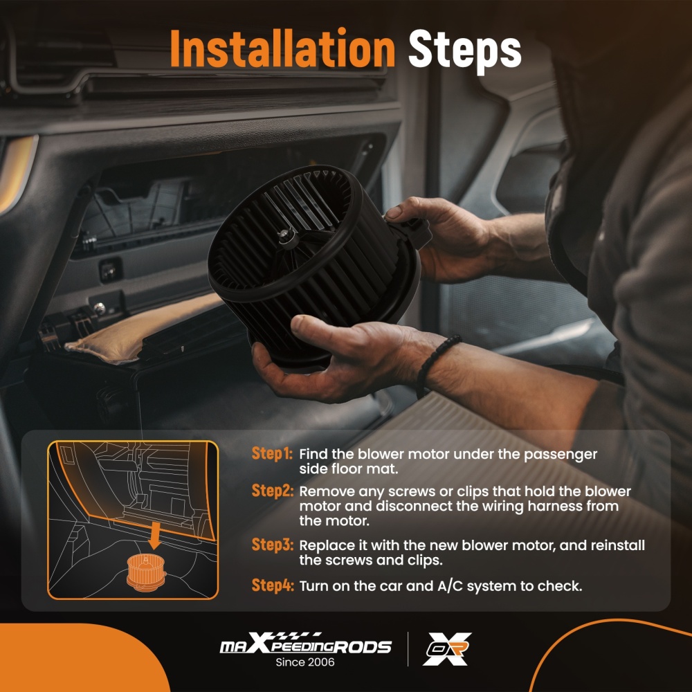 A/C Heater Blower Motor compatible for Hyundai Genesis Coupe compatible for Kia Borrego Rio Rio5 700229