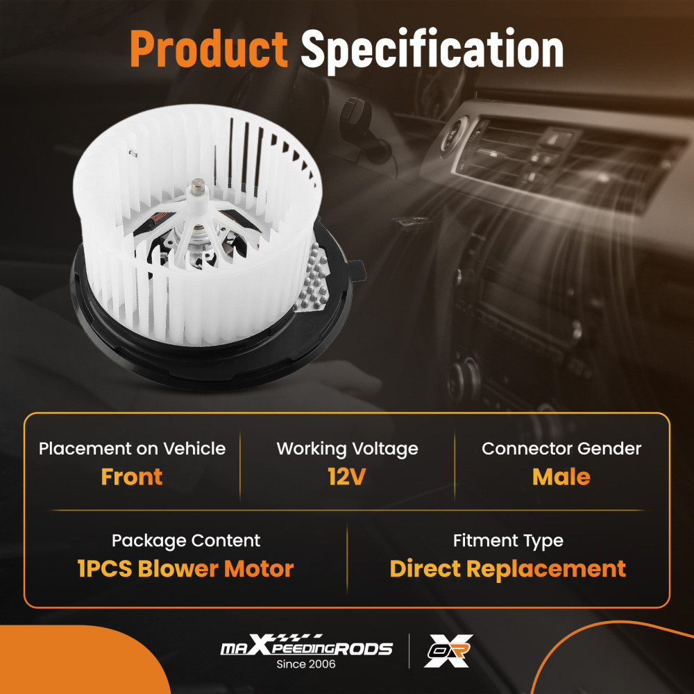 A/C Blower Motor Fan compatible for Audi A3/TT 06-14 compatible for VW Jetta/Passat 2005-2020 700241