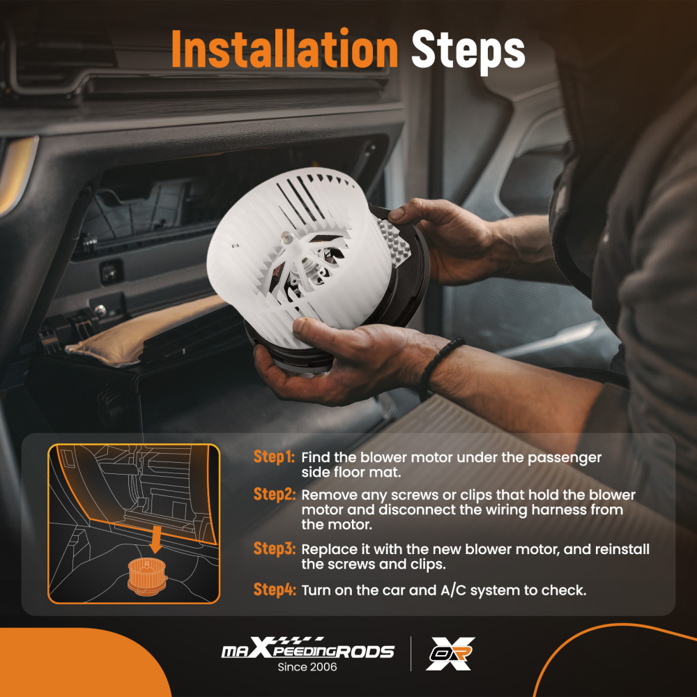 A/C Blower Motor Fan compatible for Audi A3/TT 06-14 compatible for VW Jetta/Passat 2005-2020 700241