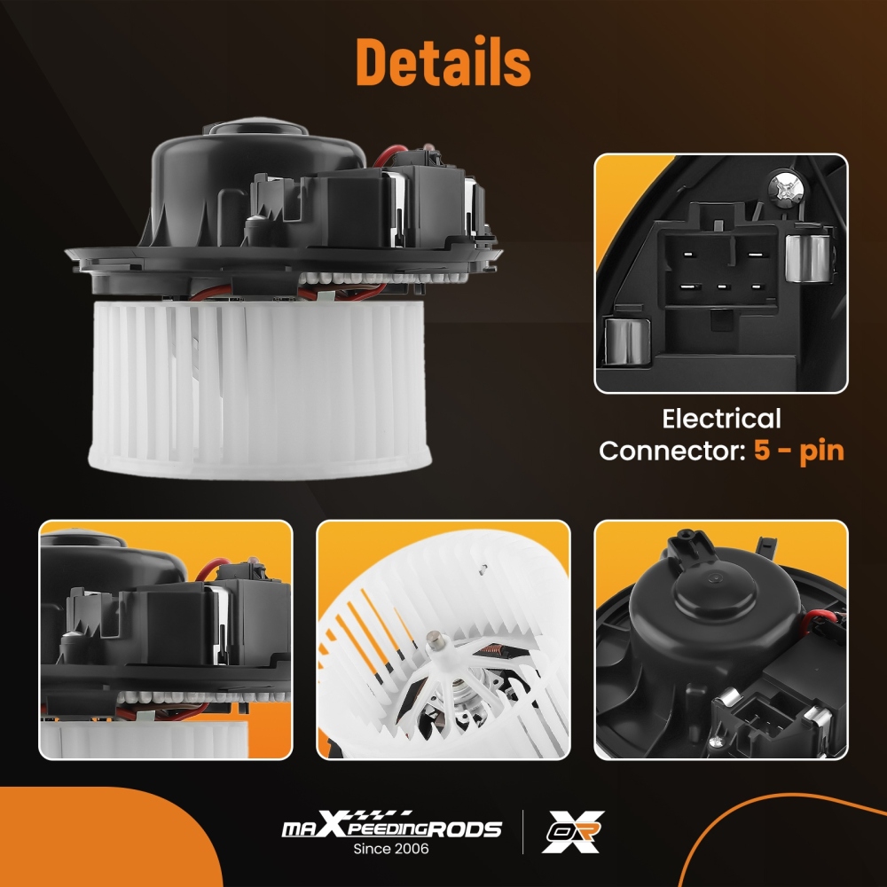 A/C Blower Motor Fan compatible for Audi A3/TT 06-14 compatible for VW Jetta/Passat 2005-2020 700241
