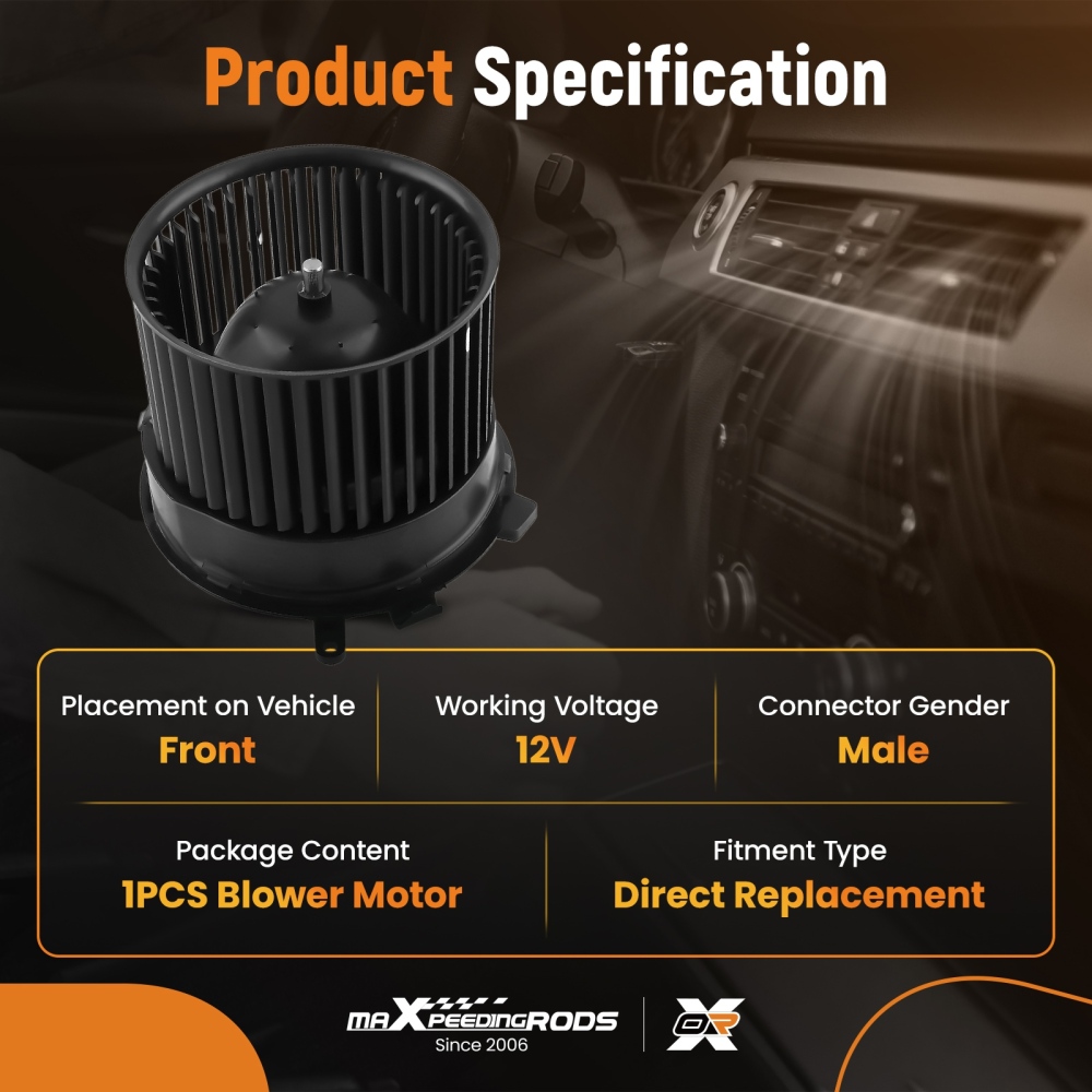 A/C Blower Motor Fan compatible for Nissan Sentra/Rogue/Rogue Select 2007-2015 700253