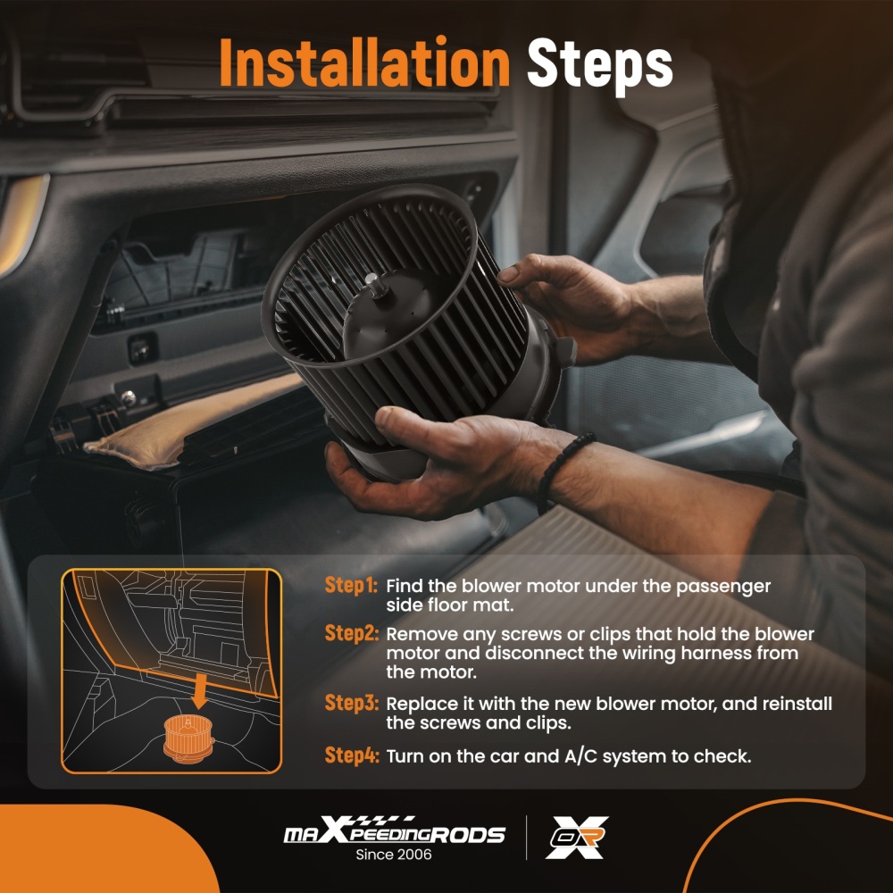 A/C Blower Motor Fan compatible for Nissan Sentra/Rogue/Rogue Select 2007-2015 700253